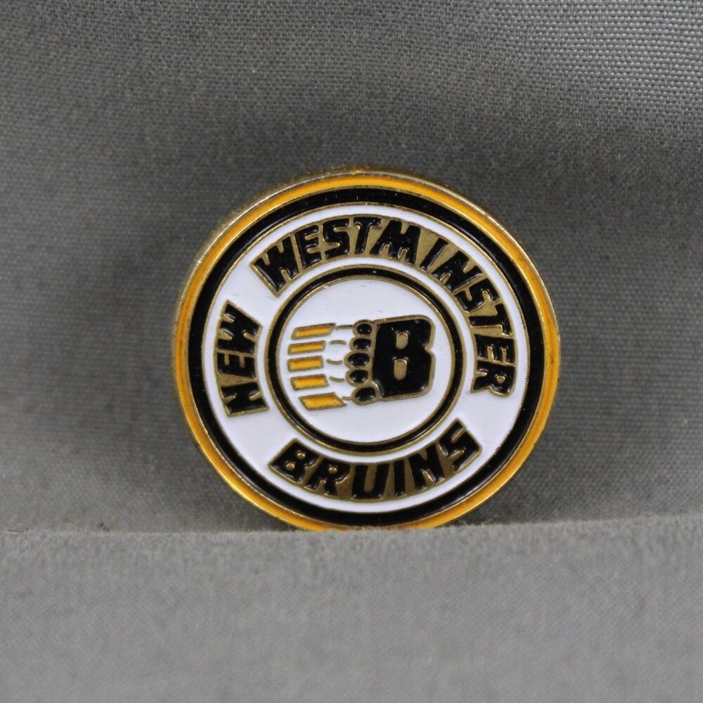 Vintage Western Hockey League Pin (WHL) - New Westminster Bruins - Stamped Pin